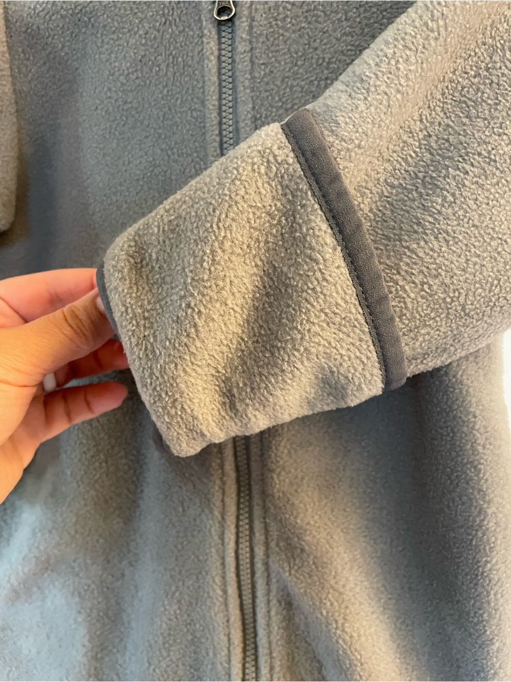 Columbia Toddler Grey Fleece One-Piece Hooded Coverall - Picture 3 of 6